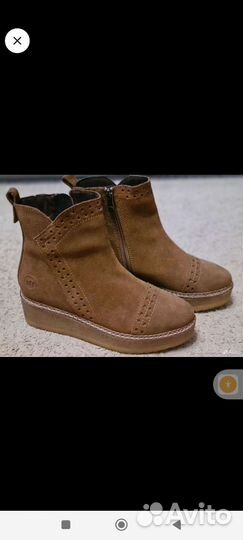 Новые Ботинки,челси Marco tozzi натур.замша