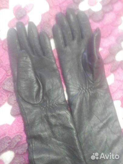 Перчатки кожаные