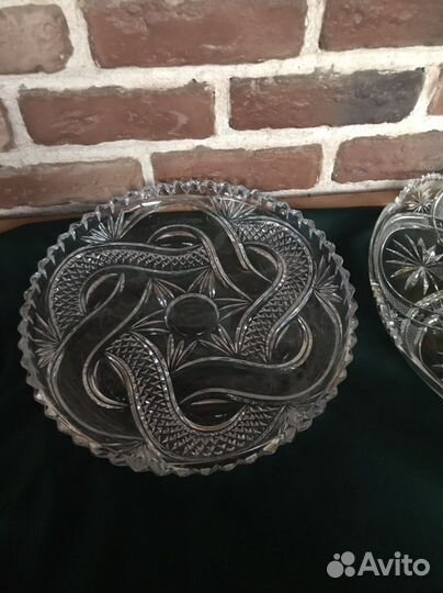 Nachtmann два блюда хрусталь