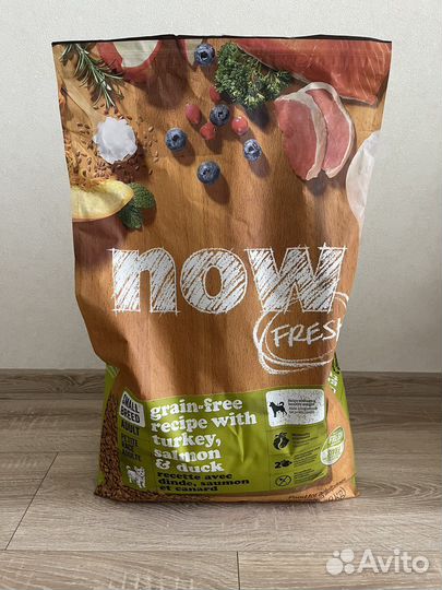 Корм для собак now fresh