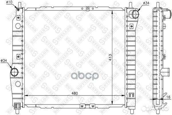 10-25193-SX радиатор системы охлаждения Chevro
