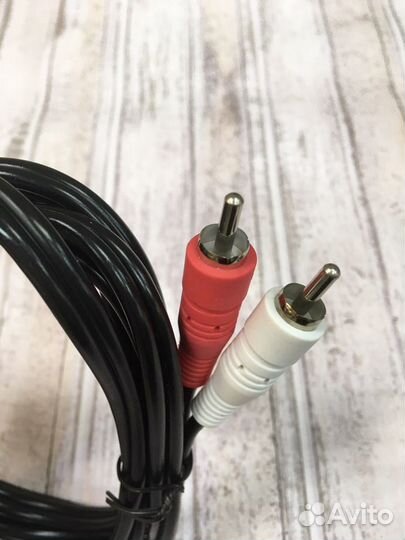 Аудио видео кабель 3.5jack-2 RCA длина 2м