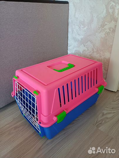Переноска для кошек пластиковая