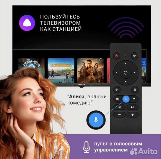 Телевизор SMART tv 32(81см) управл голосом