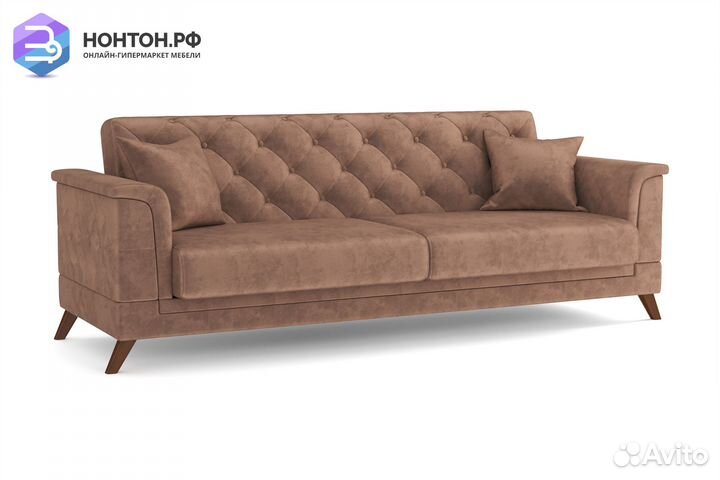 Диван книжка Амарант светло-коричневый