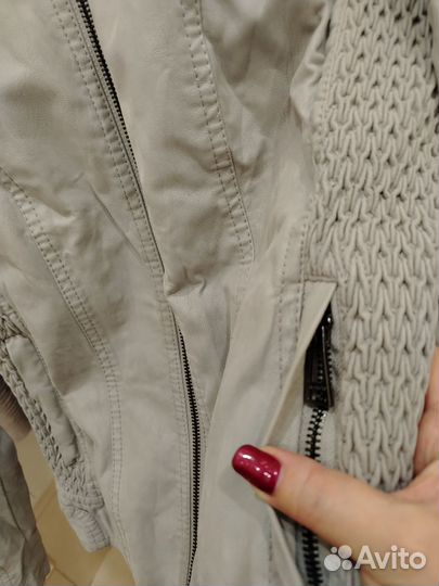 Кожаная куртка StreetOne Англия хлопок 48р