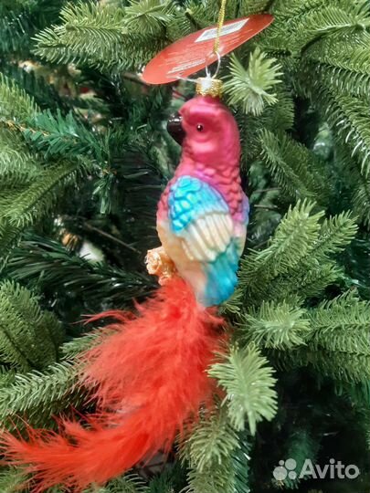 Елочная игрушка попугай