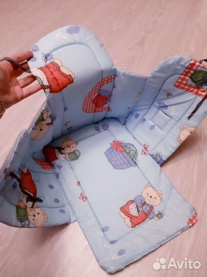 Сиденье для санок, матрасик. Новый