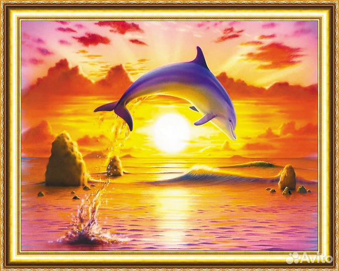 Алмазная мозаика 40х50 см. 