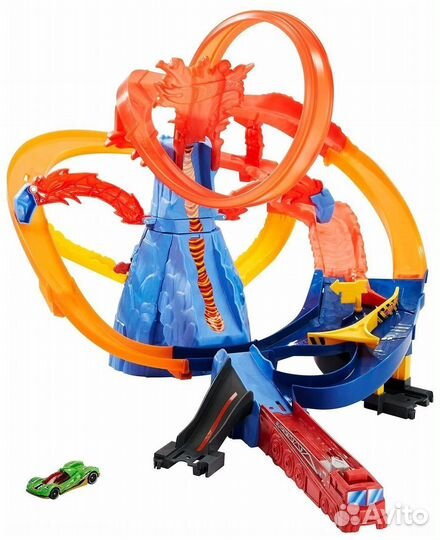 Трек Hot Wheels Сити Автотрек Вулкан с машинкой