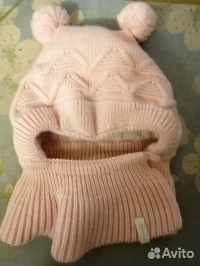 Шапка шлем для девочки