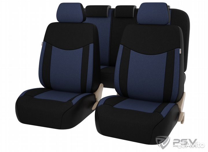 Авточехлы жаккард+экокожа Motif