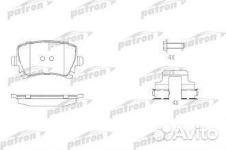 Колодки тормозные задние (105,5*56) Audi A6 III 05, Q3 11, VW Passat VI, VII 05, Passat CC I, II 08