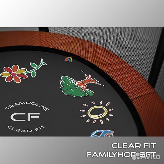 Батут Clear Fit FamilyHop 14Ft