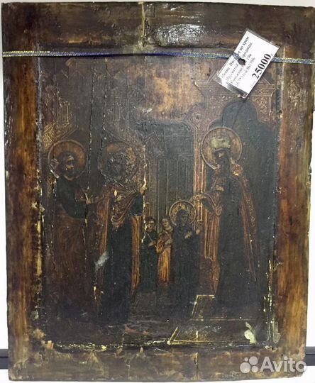 Икона. Смоленская Божья матерь. Конец 19 века