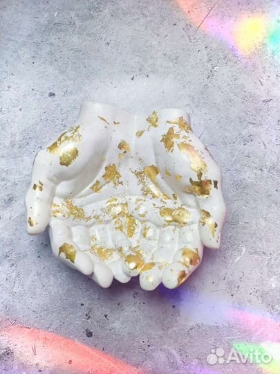 Изделия из гипса / Кашпо руки Давида