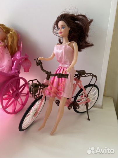 Карета, барби и велосипед, пони