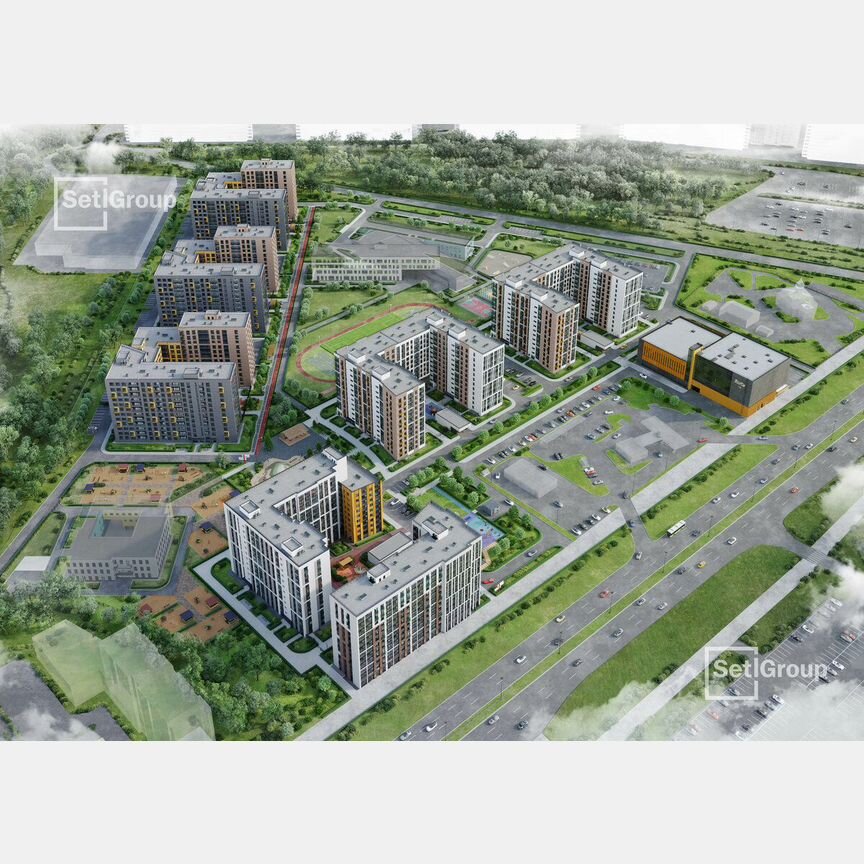 3-к. квартира, 88,1 м², 2/12 эт.