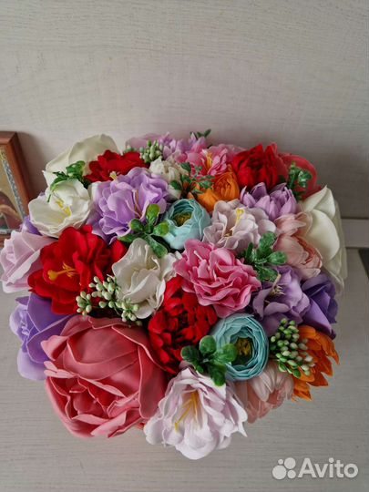 Букет цветов из мыла