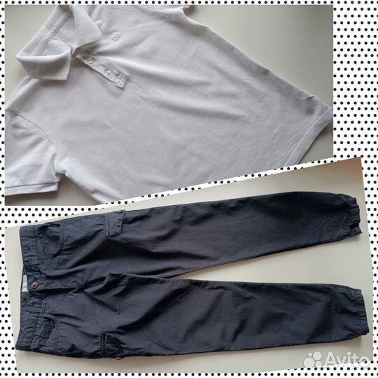 Брюки школьные и поло на 9-10 л Massimo Dutti