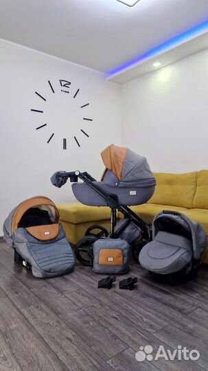 Коляска adamex luciano 3 в 1 как новая