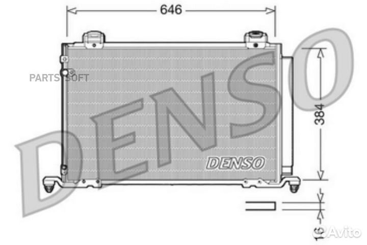 Denso DCN50026 DCN50026 радиатор кондиционера\Toyo