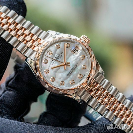 Часы Rolex Datejust 31mm Rose Gold MOP Diamond