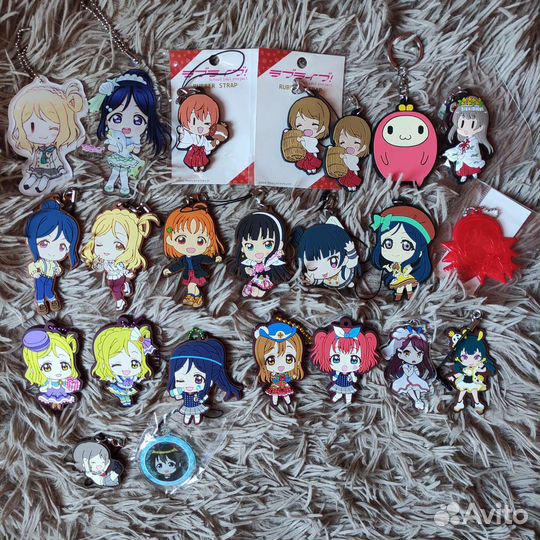 Love Live мерч фигурки брелоки значки