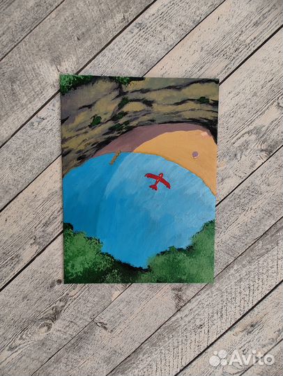 Картина акрилом на холсте