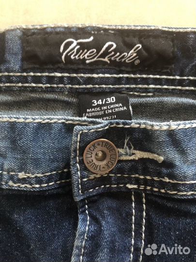 Джинсы W34/L30 TRU luck jeans мужские