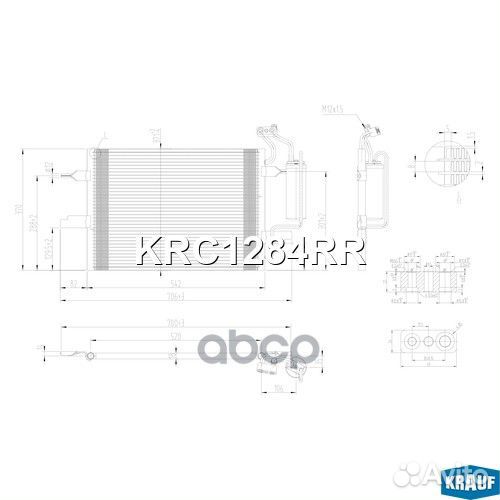 Радиатор кондиционера opel meriva A 03- 1.6 i