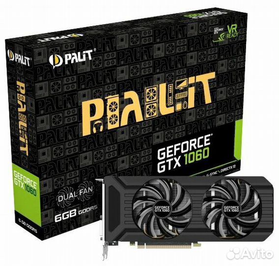 Видеокарта gtx 1060 6gb palit