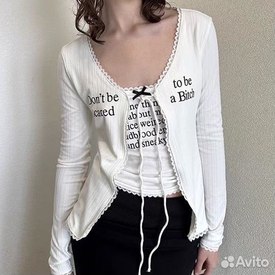 Топ и накидка y2k