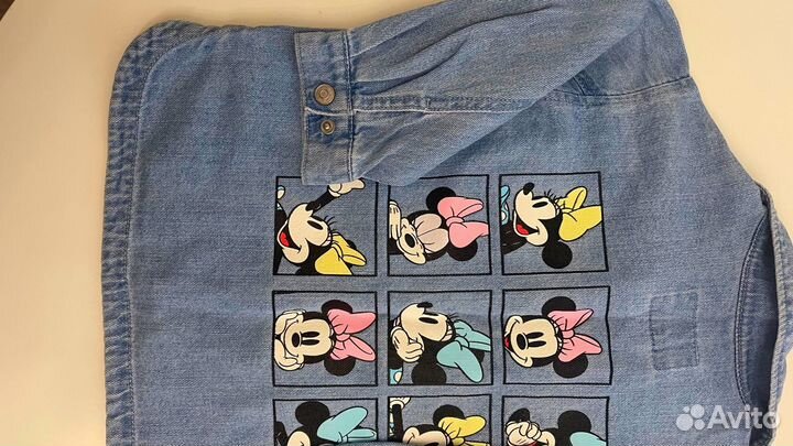 Джинсовая рубашка для девочки zara оригинал