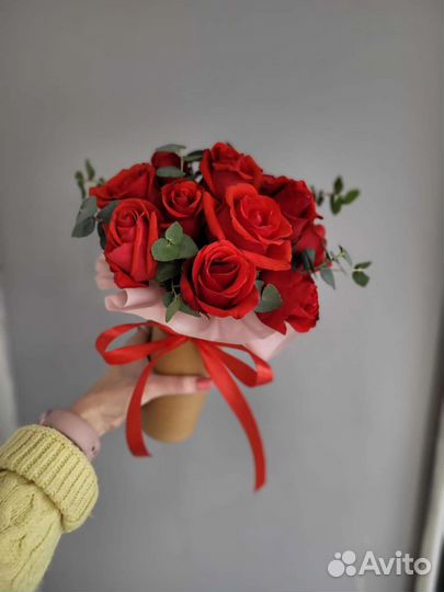 Цветы букеты розы