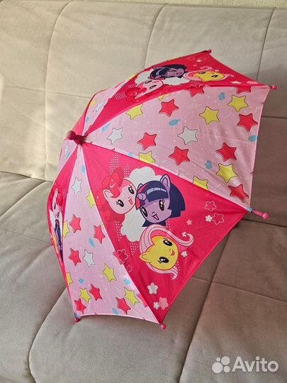 Зонтик детский для девочки my little pony розовый