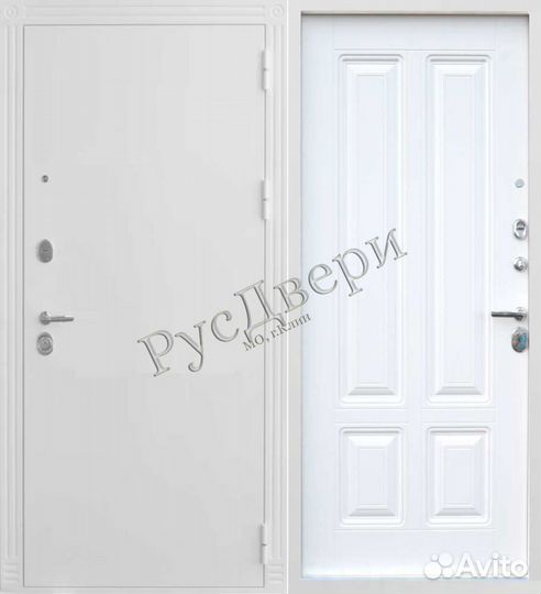 Металлическая входная дверь с зеркалом в квартиру