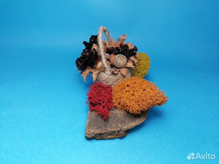 Поделка Осенняя /Корзинка белочки/Дары осени