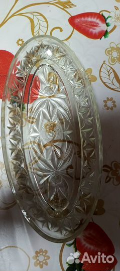 Посуда СССР, стекло, селëтница, конфетница