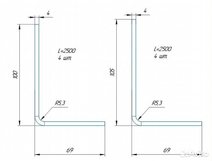 Гибка листового металла до 12мм