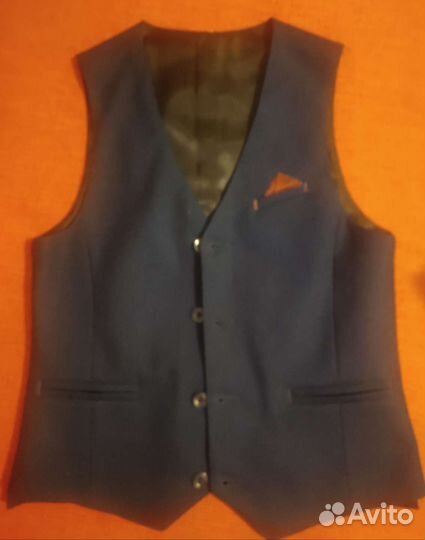 Школьный костюм для мальчика 140 синий