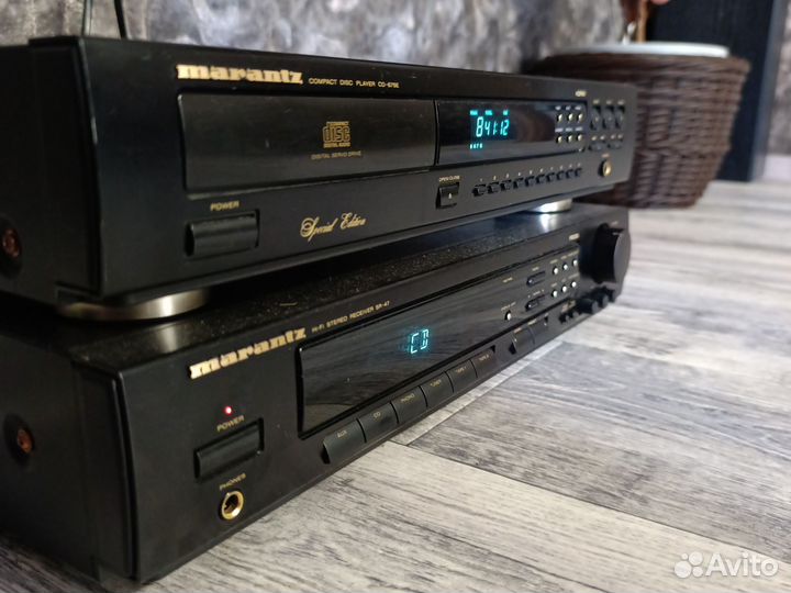 Усилитель звука и cd проигрыватель marantz