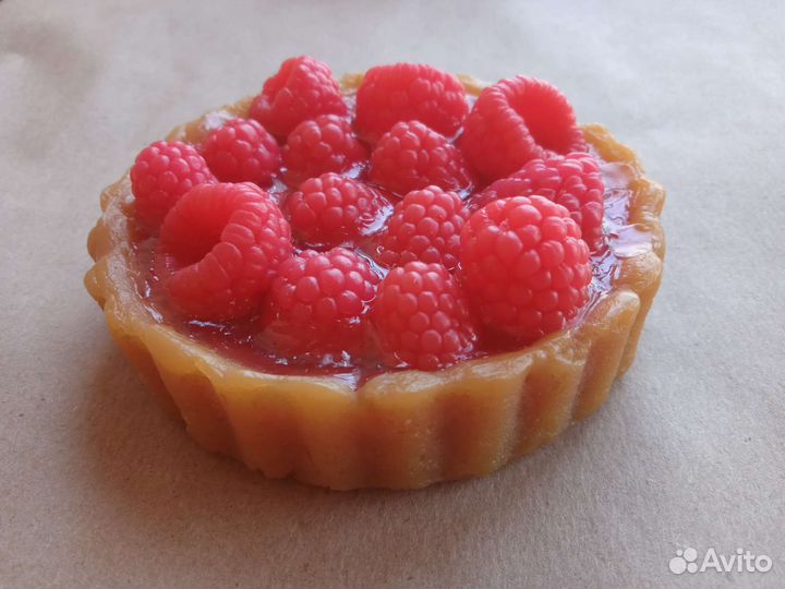 Мыло ручной работы Тарталетка с малиной