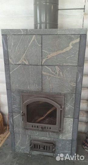 Печь-камин натуральный камень Kotka