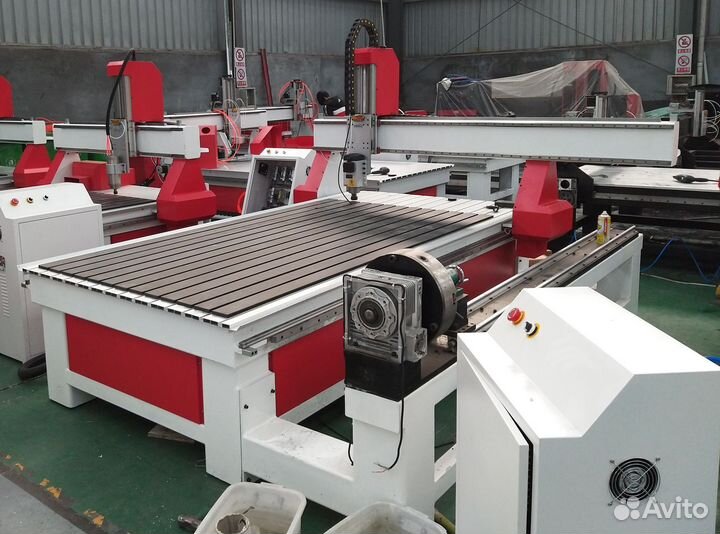 Фрезерный станок чпу 1325 с токарной осью сбоку