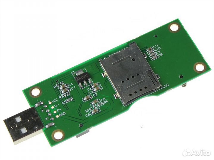 Адаптер gsmin DP69 Mini PCI-E c SIM-картой на USB