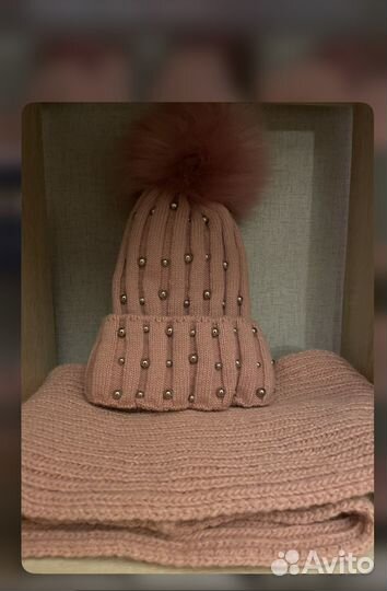 Новые зимние шапка и снуд для девочки