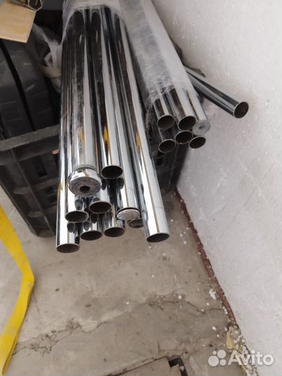 Штанга для гардероба металл цвет хром 15 штук