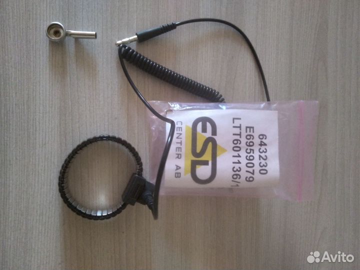 Антистатический ESD браслет с проводом