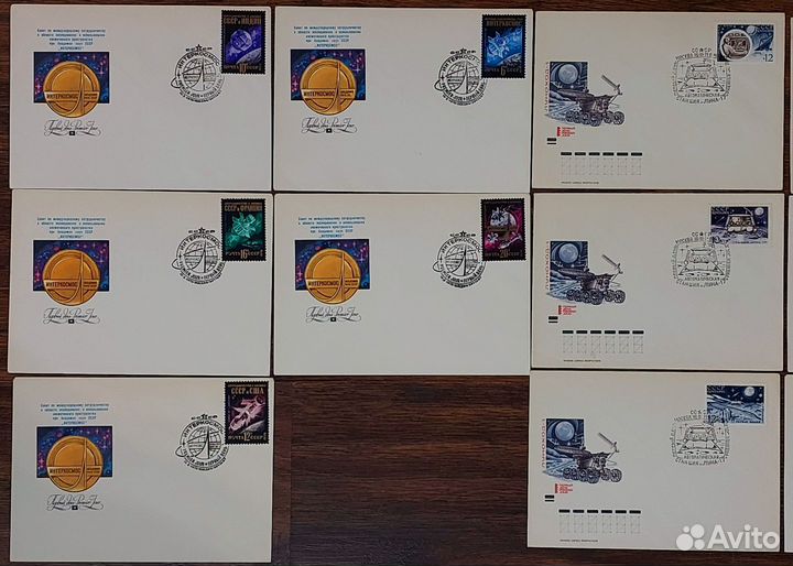 Почтовые конверты СССР Космос кпд
